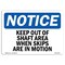 Signmission Sign, 7" H, 10" W, Rigid Plastic, Keep Out Of Shaft Area When Skips Are In Motion Sign, Landscape OS-NS-P-710-L-13852 - alternate 1